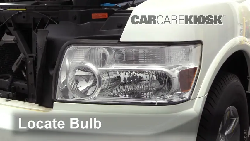 2007 Infiniti QX56 5.6L V8 Lights Headlight (replace bulb)